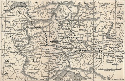 Map of the Marengo Campaign, 1800 by Unbekannt