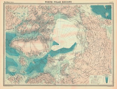 Map of the North Polar Regions by Unbekannt