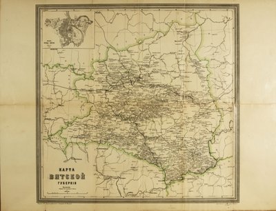 Map of the Vyatka Governorate, c1914 by Unbekannt