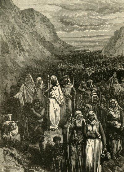 March of the Israelites, 1890 by Unbekannt