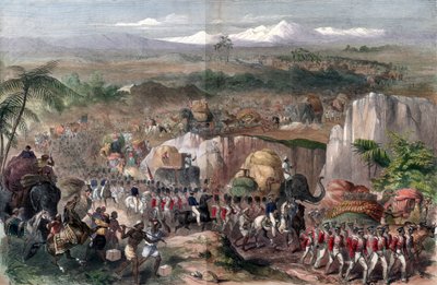 March of Troops in India, 1848 by Unbekannt