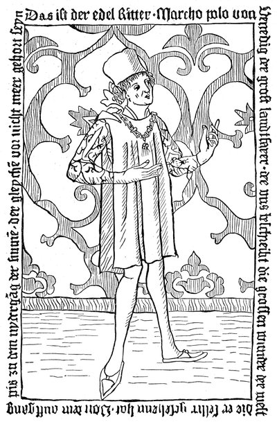 Marco Polo, Medieval Venetian Merchant and Traveller by Unbekannt