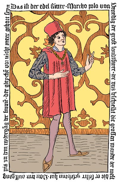 Marco Polo, Medieval Venetian Merchant and Traveller by Unbekannt