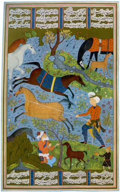 Mares and Foals, Persia by Unbekannt