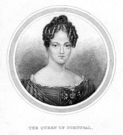 Maria II of Portugal by Unbekannt