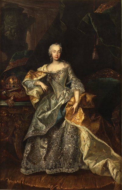 Maria Theresa as the Queen of Hungary by Unbekannt