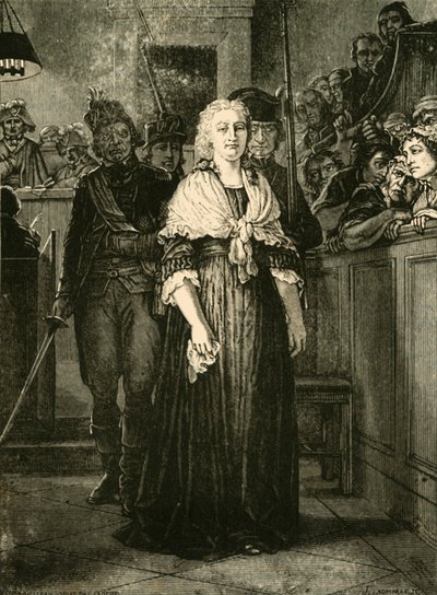 Marie Antoinette Leaving the Revolutionary Tribunal by Unbekannt