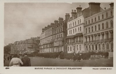 Marine Parade & Crescent Folkestone by Unbekannt