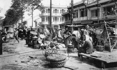 Market, Cholon, Saigon, Vietnam, 20th Century by Unbekannt