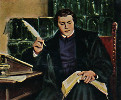 Martin Luther 1483-1546 - Painting by Thumann by Unbekannt