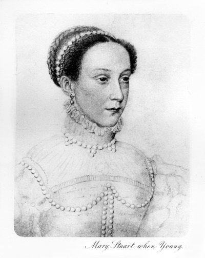 Mary Stuart When Young by Unbekannt
