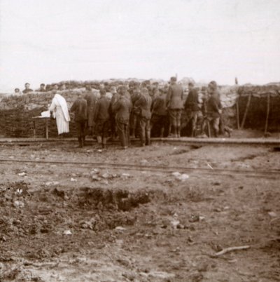 Mass in the Trenches, Pervijze, Flanders, Belgium by Unbekannt