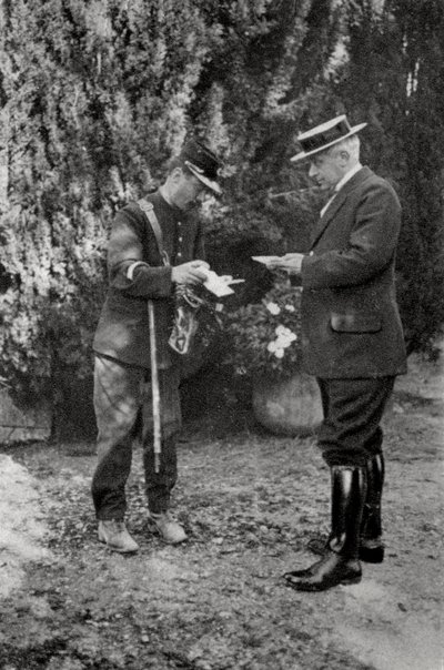 Maurice Maeterlinck, Belgian playwright, poet and essayist, 1915 by Unbekannt