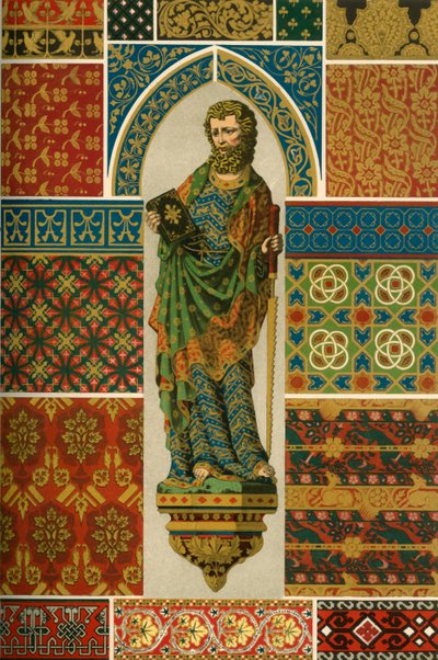 Medieval Weaving, Embroidery, Enamel and Painted Sculpture by Unbekannt