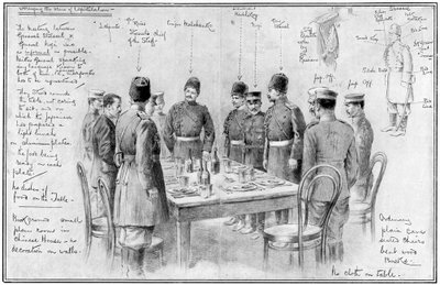 Meeting of opposing Generals, Russo-Japanese War by Unbekannt
