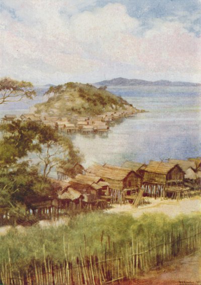 Melanesian Village, 1924 by Unbekannt