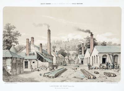 Metals, Zinc Rolling-Mills at Bray, France by Unbekannt
