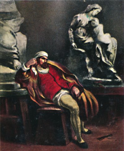 Michelangelo - Painting by Delacroix by Unbekannt