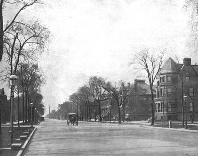 Michigan Avenue, Looking South, Chicago, Illinois, USA, c1900 by Unbekannt