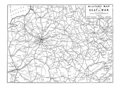 Military Map of the Seat of War by Unbekannt