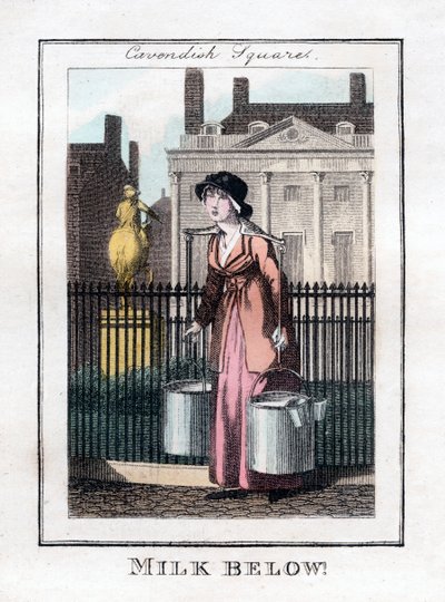 Milk Below!, Cavendish Square, London, 1805 by Unbekannt