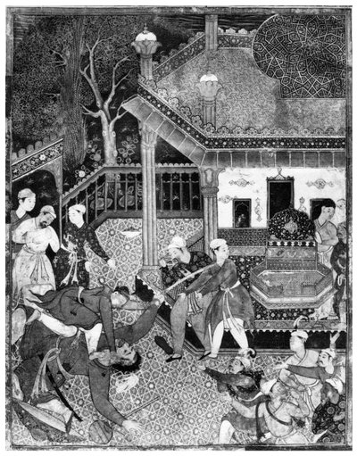 Miniature from the Dastan e-Amir Hamza by Unbekannt