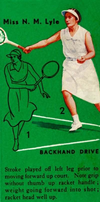 Miss N. M. Lyle - Backhand Drive by Unbekannt