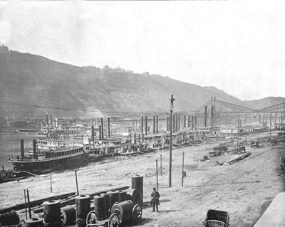 Monongahela Wharf, Pittsburgh, Pennsylvania, USA, c1900 by Unbekannt