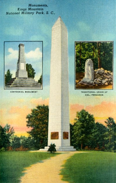 Monuments, Kings Mountain. National Military Park, S.C. by Unbekannt