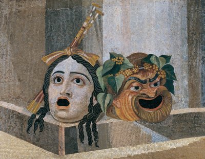 Mosaic with Scenic Masks by Unbekannt