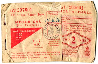 Motor fuel ration book, 1957 by Unbekannt