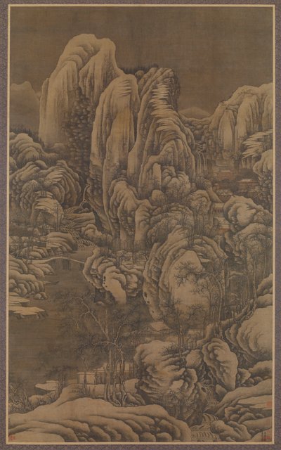 Mount Emei under Heavy Snow, 17th century by Unbekannt