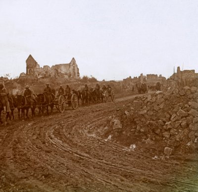 Mounted Soldiers, Somme, Northern France by Unbekannt