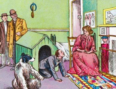 Mr Darling in the kennel, c1905 by Unbekannt