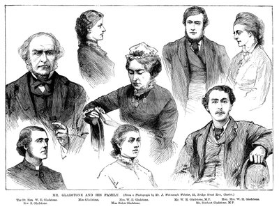 Mr. Gladstone and His Family by Unbekannt