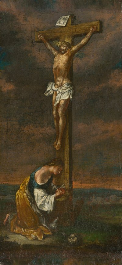 Mary Magdalene at the Cross by Unbekannt
