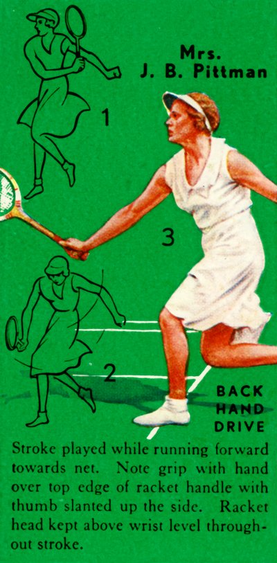 Mrs. J. B. Pittman - Backhand Drive by Unbekannt