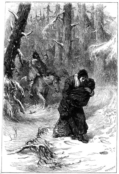 Mrs Rowlandson and the Indians by Unbekannt
