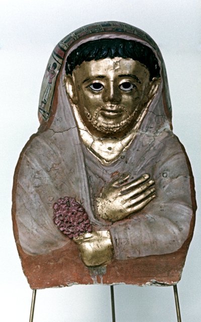 Mummy Mask in Stucco, Ptolemaic Dynasty by Unbekannt