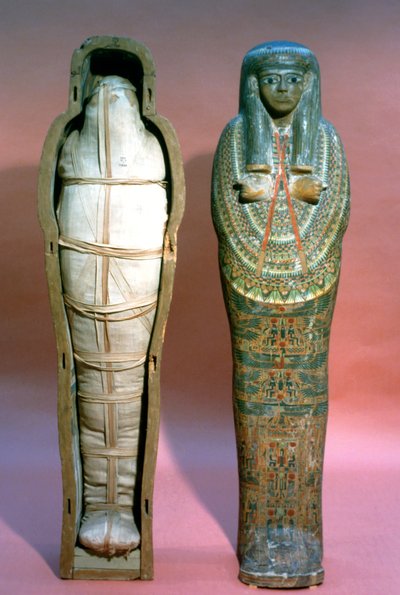 Mummy and Coffin, Egyptian, 21st Dynasty by Unbekannt