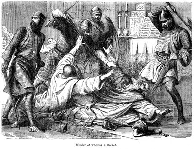 Murder of Thomas a Becket, 1170 by Unbekannt
