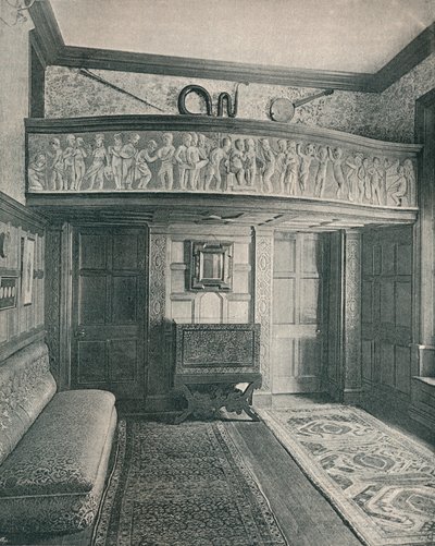 Music Gallery with sculpture, c. 1893 by Unbekannt