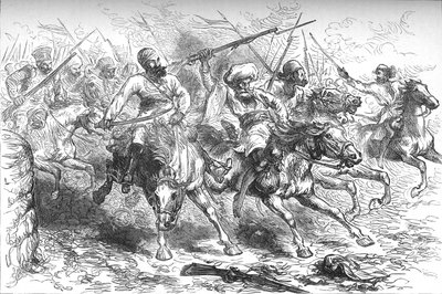 Mutineers Advancing on Delhi by Unbekannt