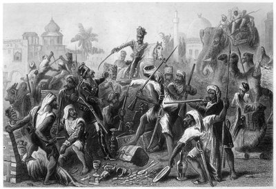 Mutinous Sepoys Dividing Spoils, 1857 by Unbekannt