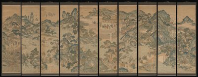 Mythical Landscape with Immortals by Unbekannt