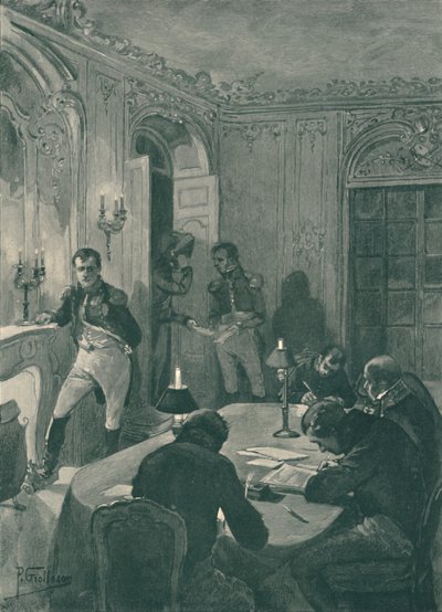 Napoleon Dictating to His Secretaries by Unbekannt