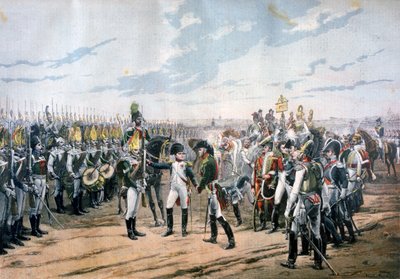 Napoleon at Tilsit, 1807 by Unbekannt
