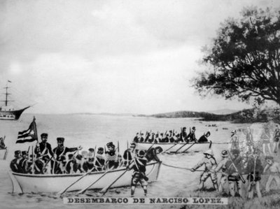 Narciso Lopez Landing in Cardenas by Unbekannt