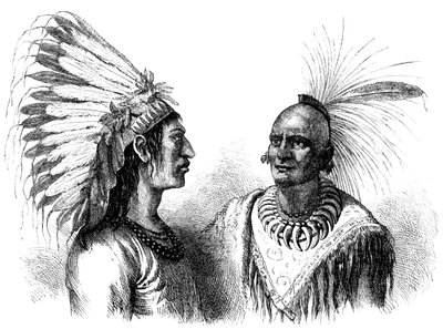 Native American Warriors, c. 1880 by Unbekannt