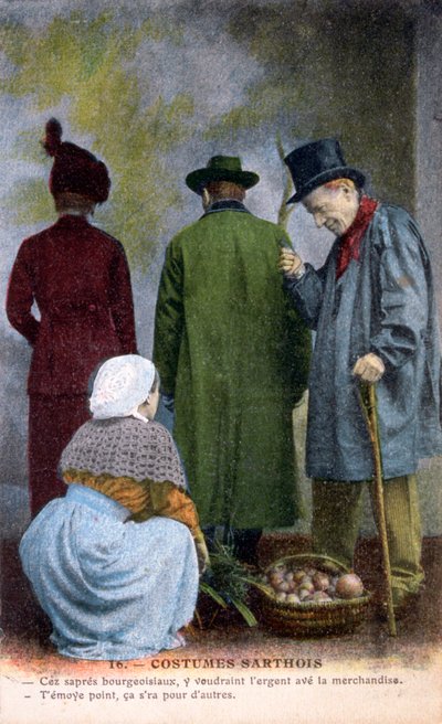 Native Costume of Sarthe, c1900 by Unbekannt